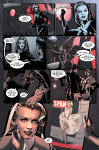 Sample comic with Marilyn Monroe clone